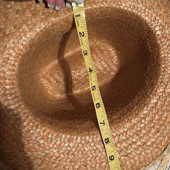 ⚜️GUC western cowboy straw hat approximately 7”x8 1/2” - does have some stretch - Picture 5 of 6
